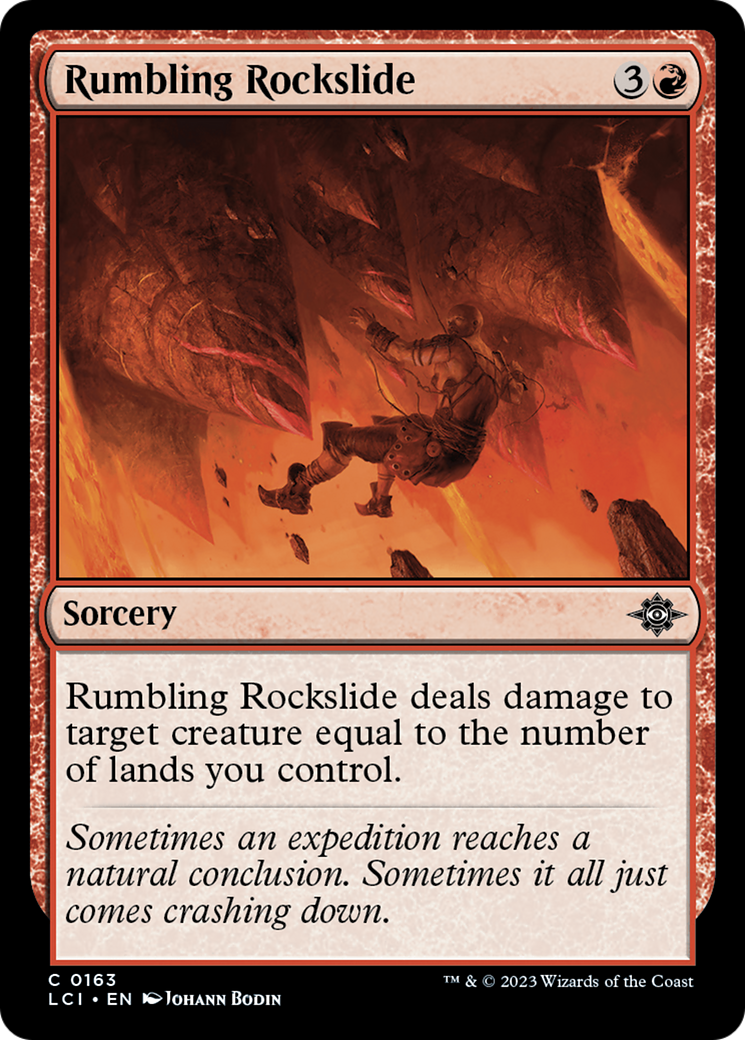 Rumbling Rockslide [The Lost Caverns of Ixalan] | Fandemonia Ltd