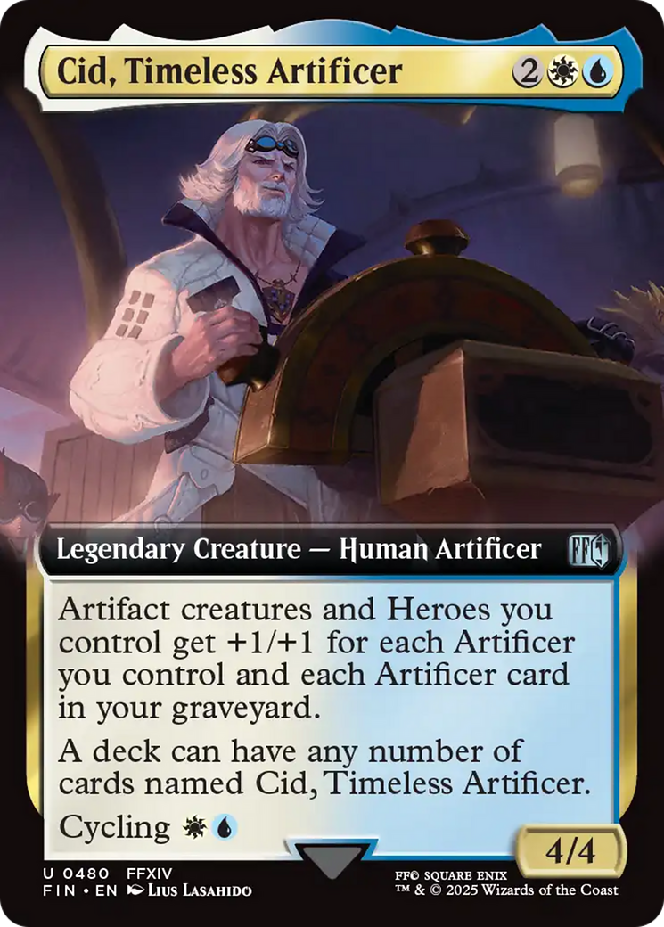 Cid, Timeless Artificer (Extended Art) [FINAL FANTASY] | Fandemonia Ltd