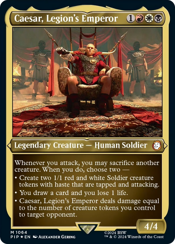 Caesar, Legion's Emperor (Display Commander) [Fallout] | Fandemonia Ltd