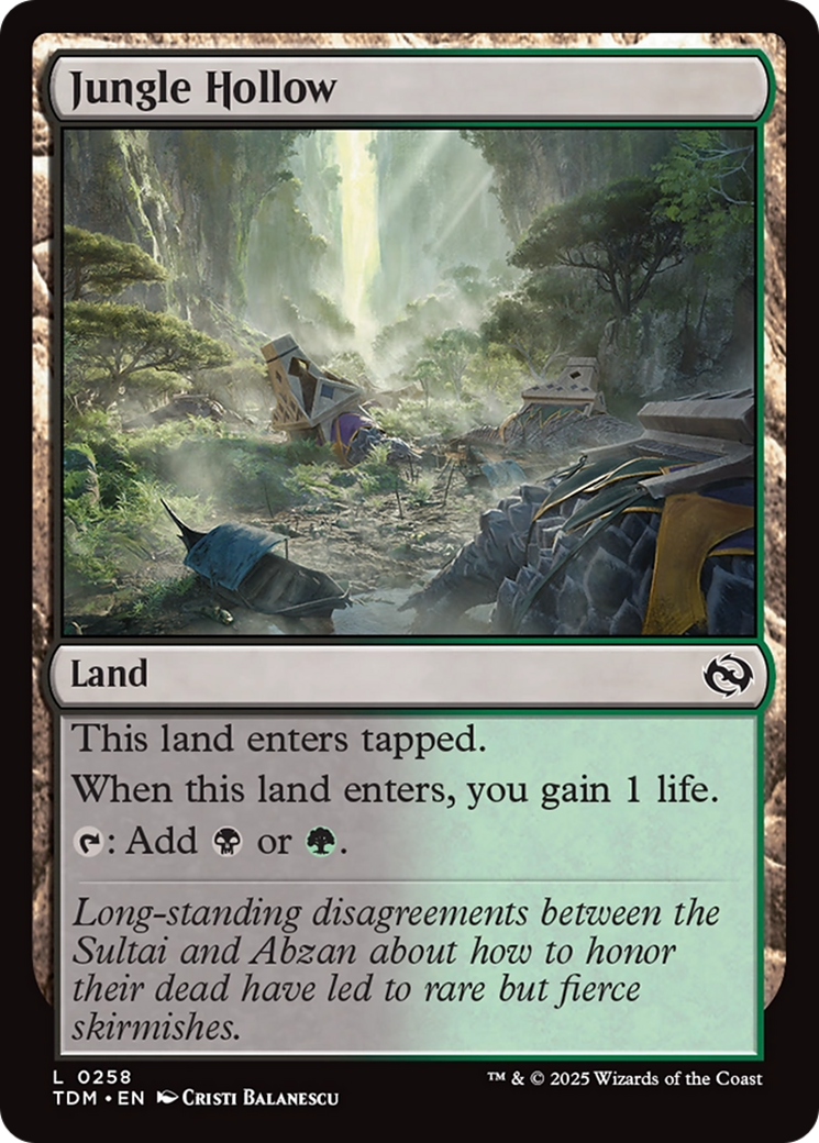 Jungle Hollow [Tarkir: Dragonstorm] | Fandemonia Ltd