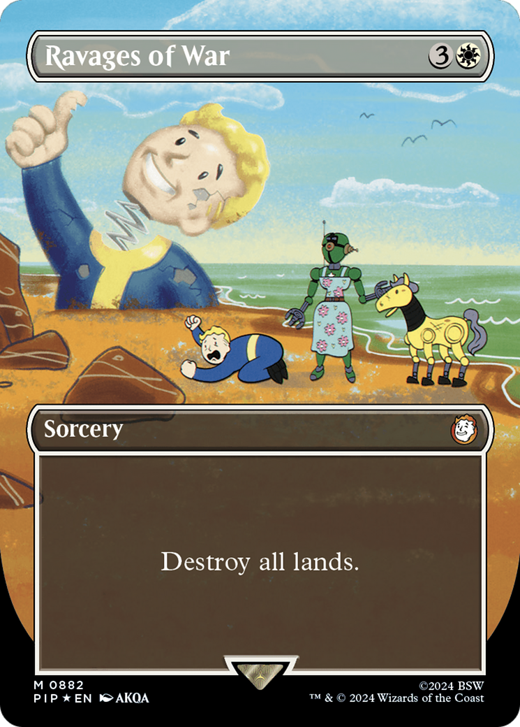 Ravages of War (Borderless) (Surge Foil) [Fallout] | Fandemonia Ltd