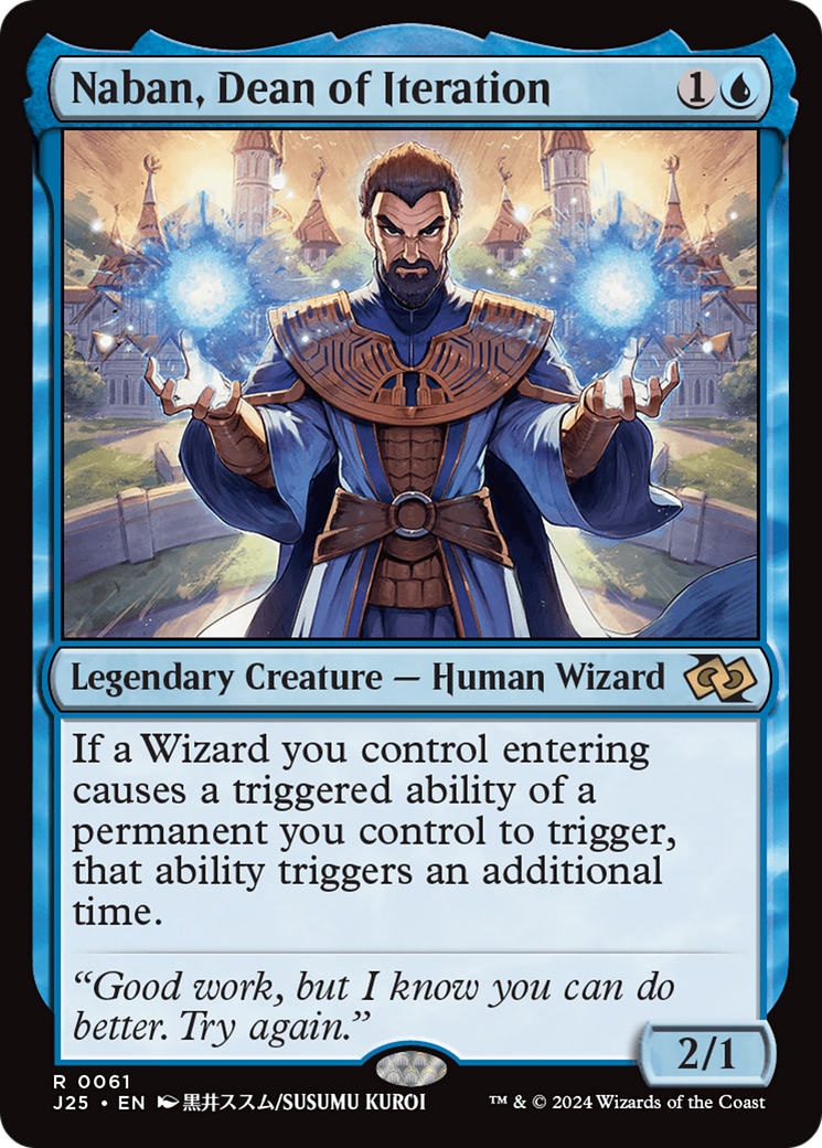 Naban, Dean of Iteration (Anime) [Foundations Jumpstart] | Fandemonia Ltd