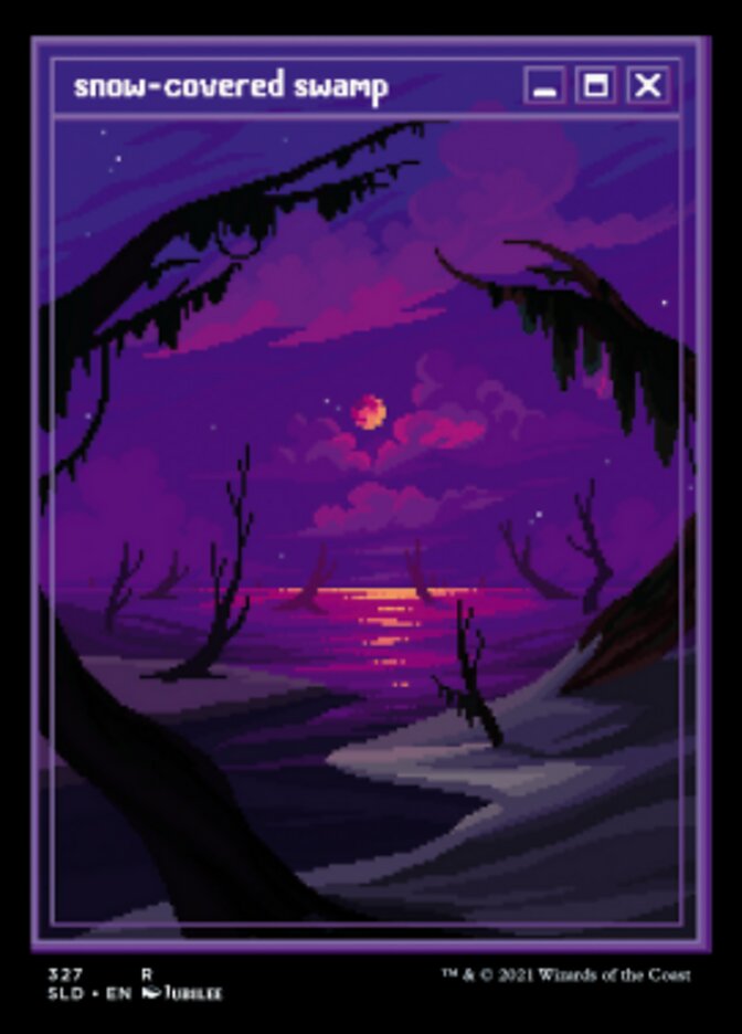 Snow-Covered Swamp (327) [Secret Lair Drop Series] | Fandemonia Ltd