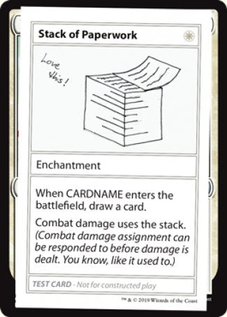 Stack of Paperwork (2021 Edition) [Mystery Booster Playtest Cards] | Fandemonia Ltd