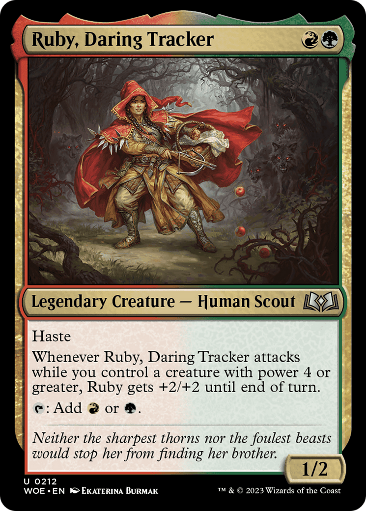 Ruby, Daring Tracker [Wilds of Eldraine] | Fandemonia Ltd