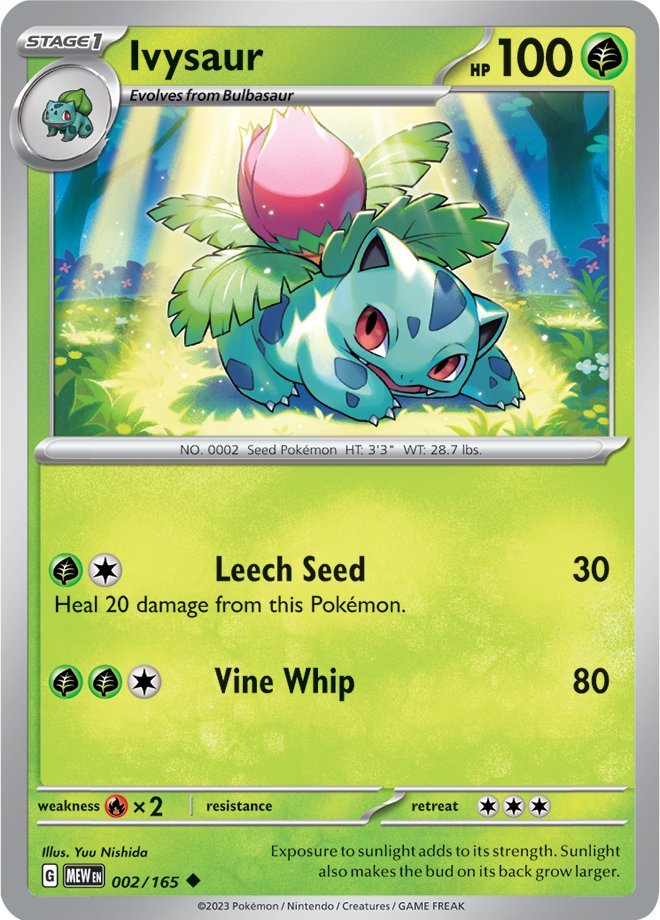 Ivysaur (002/165) [Scarlet & Violet 151] | Fandemonia Ltd