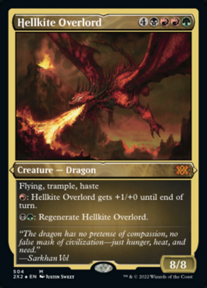 Hellkite Overlord (Foil Etched) [Double Masters 2022] | Fandemonia Ltd