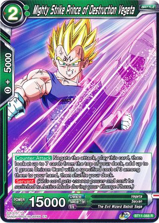 Mighty Strike Prince of Destruction Vegeta (BT11-068) [Vermilion Bloodline] | Fandemonia Ltd