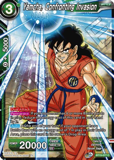 Yamcha, Confronting Invasion (BT15-077) [Saiyan Showdown] | Fandemonia Ltd