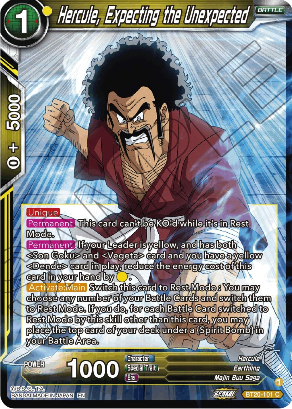 Hercule, Expecting the Unexpected (BT20-101) [Power Absorbed] | Fandemonia Ltd