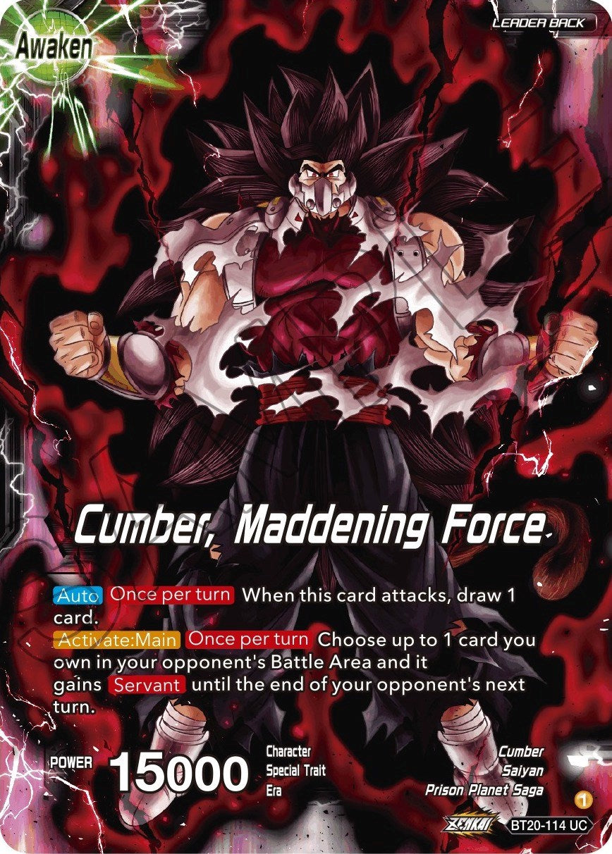 Evil Saiyan // Cumber, Maddening Force (BT20-114) [Power Absorbed] | Fandemonia Ltd