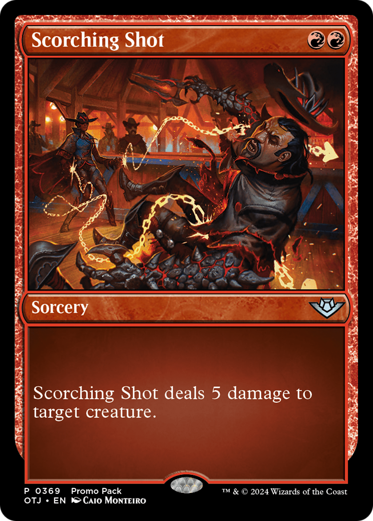 Scorching Shot (Promo Pack) [Outlaws of Thunder Junction Promos] | Fandemonia Ltd