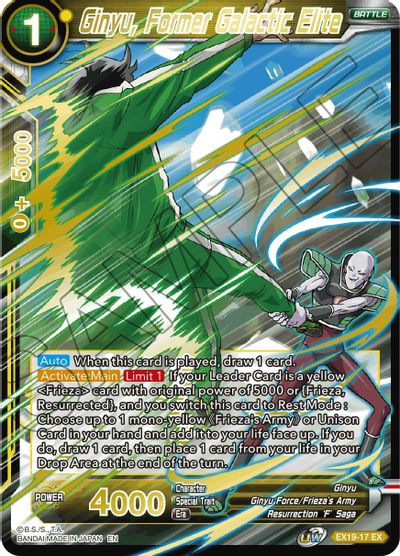 Ginyu, Former Galactic Elite (EX19-17) [Special Anniversary Set 2021] | Fandemonia Ltd