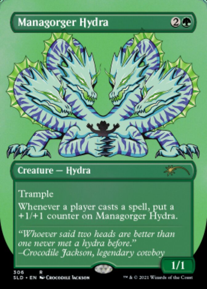 Managorger Hydra (Borderless) (Foil Etched) [Secret Lair Drop Series] | Fandemonia Ltd