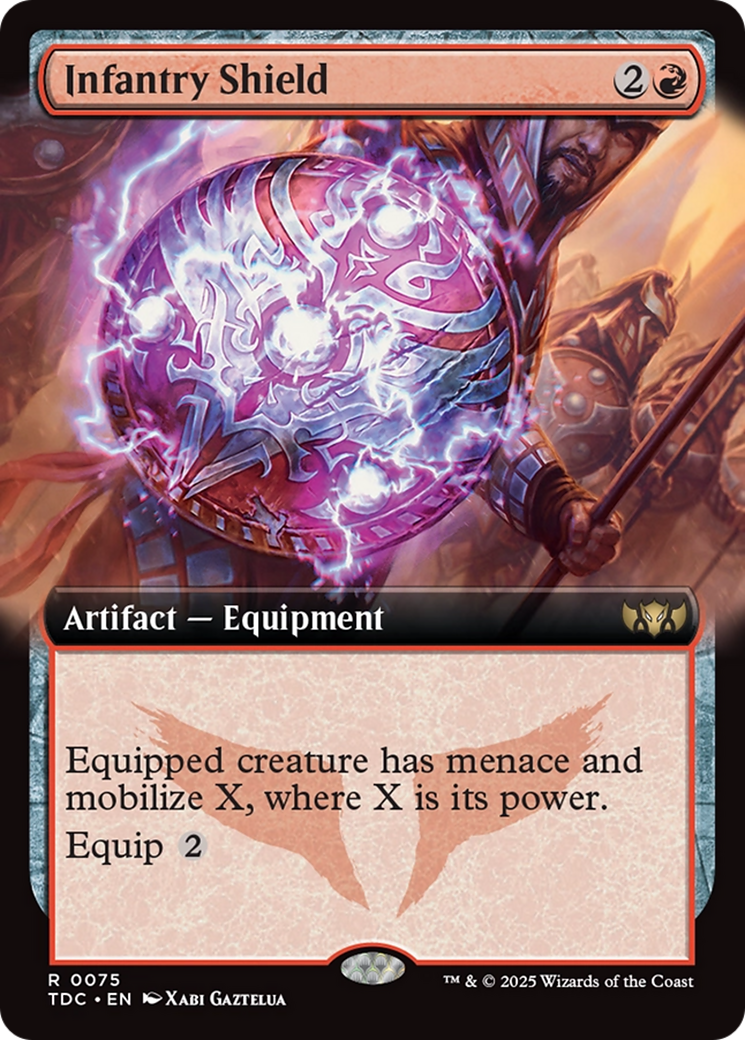 Infantry Shield (Extended Art) [Tarkir: Dragonstorm Commander] | Fandemonia Ltd