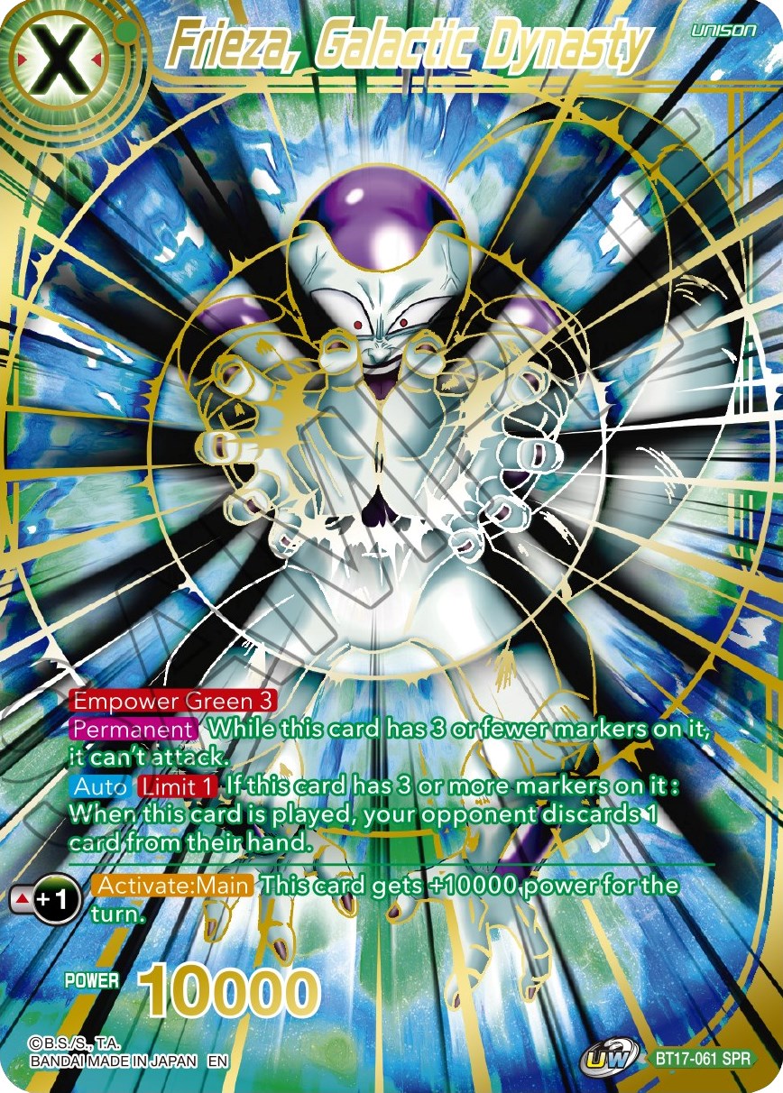 Frieza, Galactic Dynasty (SPR) (BT17-061) [Ultimate Squad] | Fandemonia Ltd