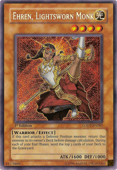 Ehren, Lightsworn Monk [LODT-EN082] Secret Rare | Fandemonia Ltd