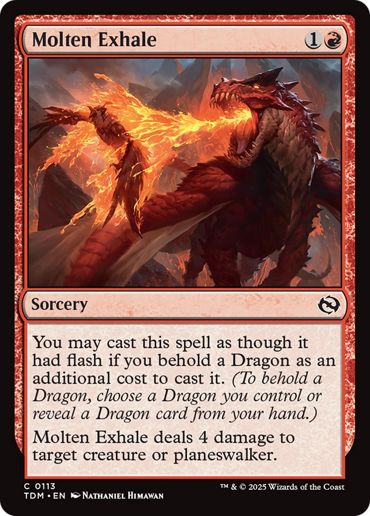 Molten Exhale [Tarkir: Dragonstorm] | Fandemonia Ltd