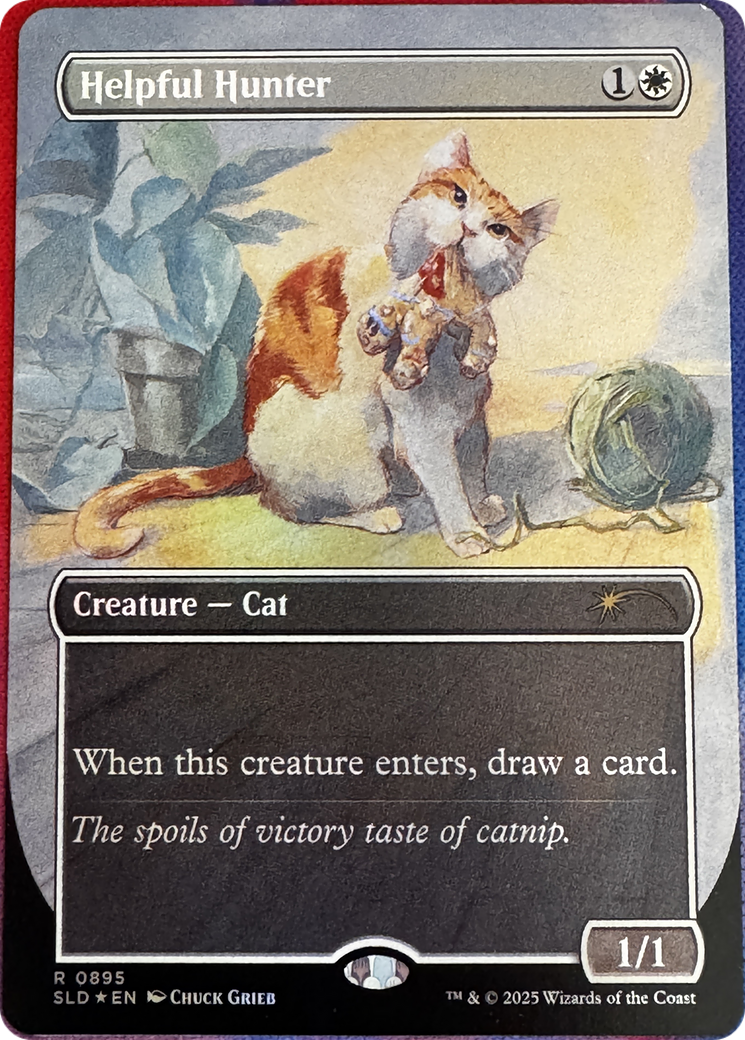 Helpful Hunter (0895) (Rainbow Foil) [Secret Lair Drop Series] | Fandemonia Ltd