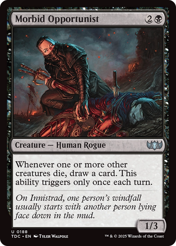 Morbid Opportunist [Tarkir: Dragonstorm Commander] | Fandemonia Ltd