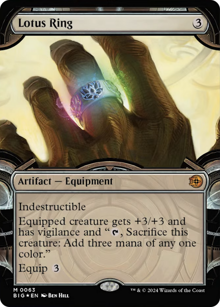 Lotus Ring (Showcase) (Raised Foil) [Outlaws of Thunder Junction: The Big Score] | Fandemonia Ltd