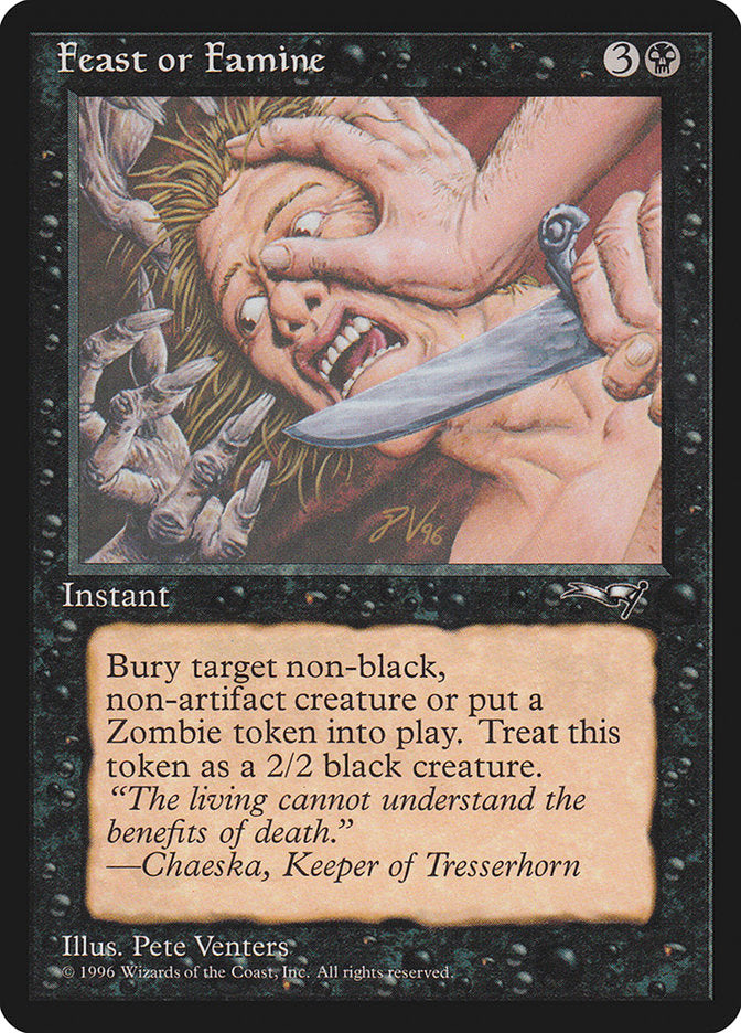 Feast or Famine (Face Pressed) [Alliances] | Fandemonia Ltd