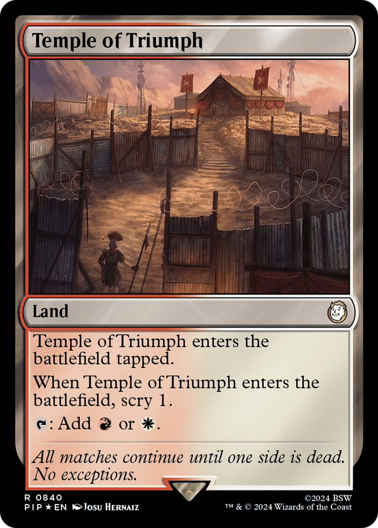 Temple of Triumph (Surge Foil) [Fallout] | Fandemonia Ltd