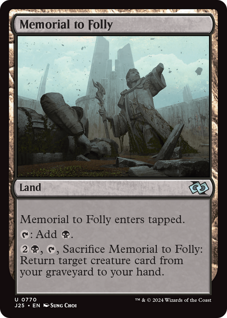 Memorial to Folly [Foundations Jumpstart] | Fandemonia Ltd