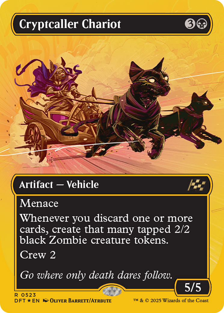 Cryptcaller Chariot (Borderless) (First-Place Foil) [Aetherdrift] | Fandemonia Ltd