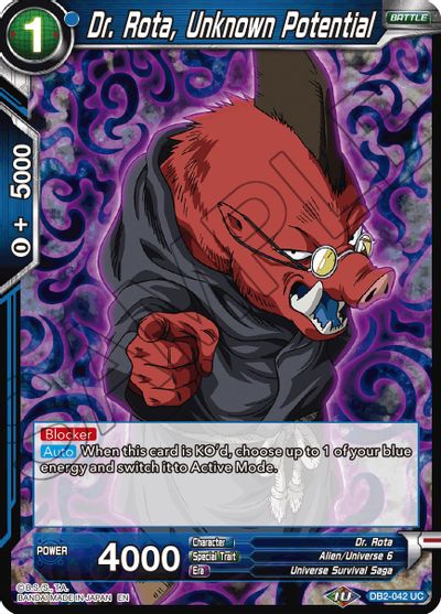 Dr. Rota, Unknown Potential (Reprint) (DB2-042) [Battle Evolution Booster] | Fandemonia Ltd