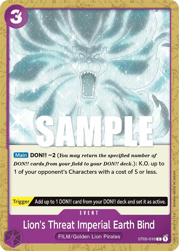Lion's Threat Imperial Earth Bind [Starter Deck: Film Edition] | Fandemonia Ltd