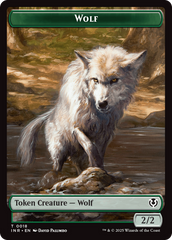 Wolf (0009) // Wolf (0018) Double-Sided Token [Innistrad Remastered Tokens] | Fandemonia Ltd