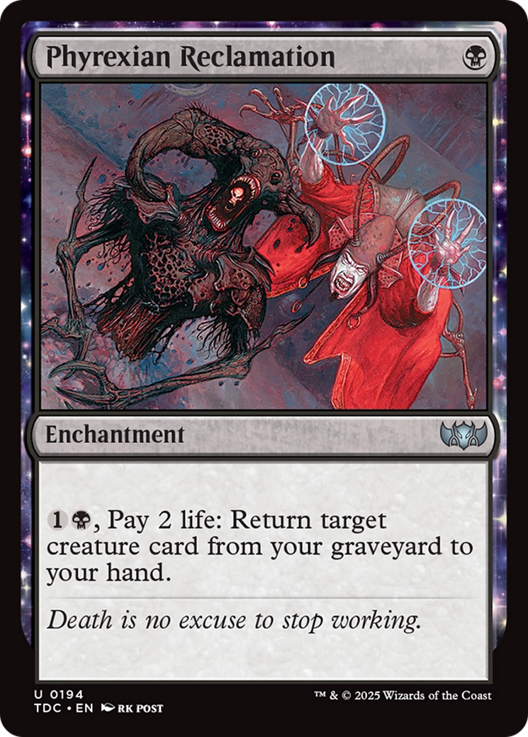 Phyrexian Reclamation [Tarkir: Dragonstorm Commander] | Fandemonia Ltd