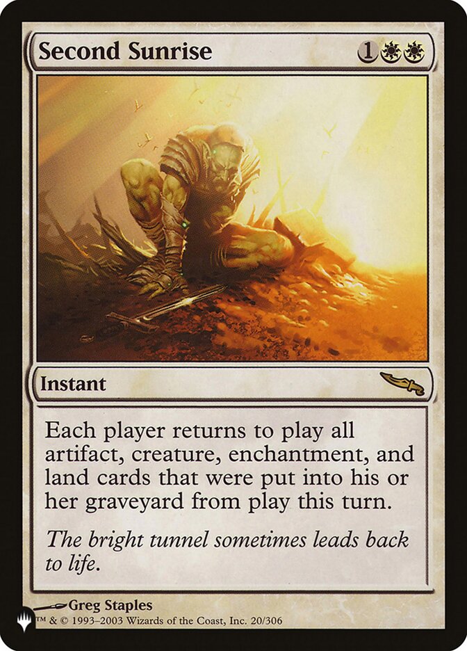 Second Sunrise [The List] | Fandemonia Ltd