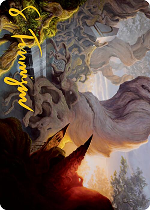 Yavimaya, Cradle of Growth Art Card (Gold-Stamped Signature) [Modern Horizons 2 Art Series] | Fandemonia Ltd