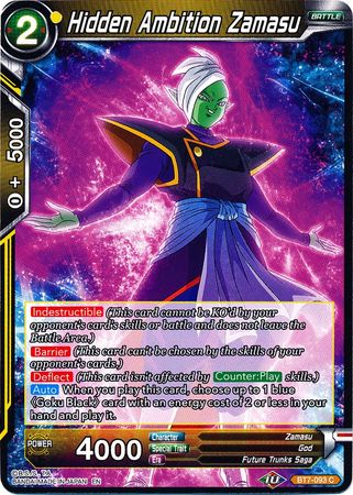 Hidden Ambition Zamasu (BT7-093) [Assault of the Saiyans] | Fandemonia Ltd