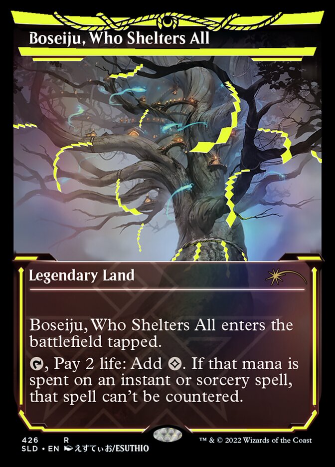 Boseiju, Who Shelters All (Neon Ink Yellow) [Secret Lair Drop Series] | Fandemonia Ltd
