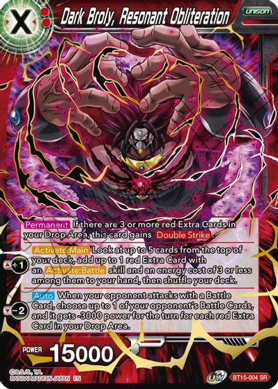 Dark Broly, Resonant Obliteration (BT15-004) [Saiyan Showdown] | Fandemonia Ltd