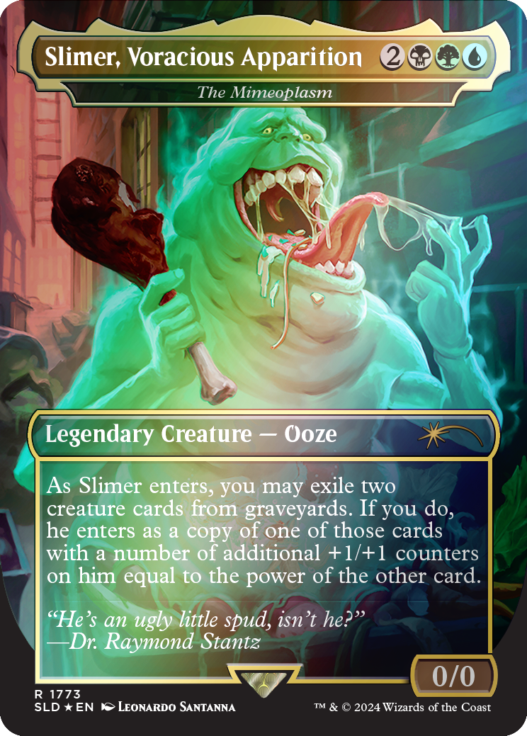 Slimer, Voracious Apparition - The Mimeoplasm (Rainbow Foil) [Secret Lair Drop Series] | Fandemonia Ltd