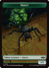 Insect (0022) // Zombie Druid Double-Sided Token [Tarkir: Dragonstorm Commander Tokens] | Fandemonia Ltd