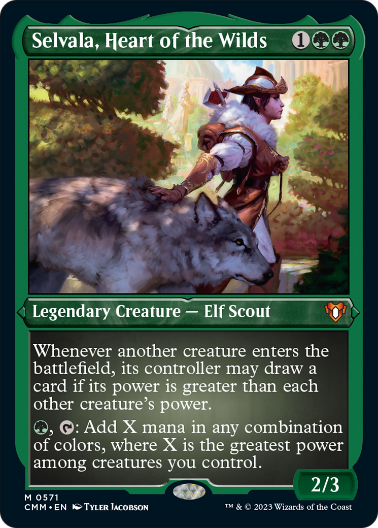 Selvala, Heart of the Wilds (Foil Etched) [Commander Masters] | Fandemonia Ltd