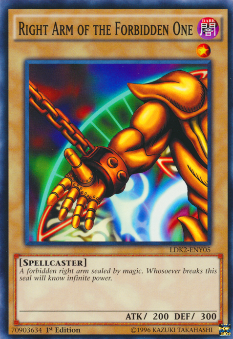 Right Arm of the Forbidden One [LDK2-ENY05] Common | Fandemonia Ltd
