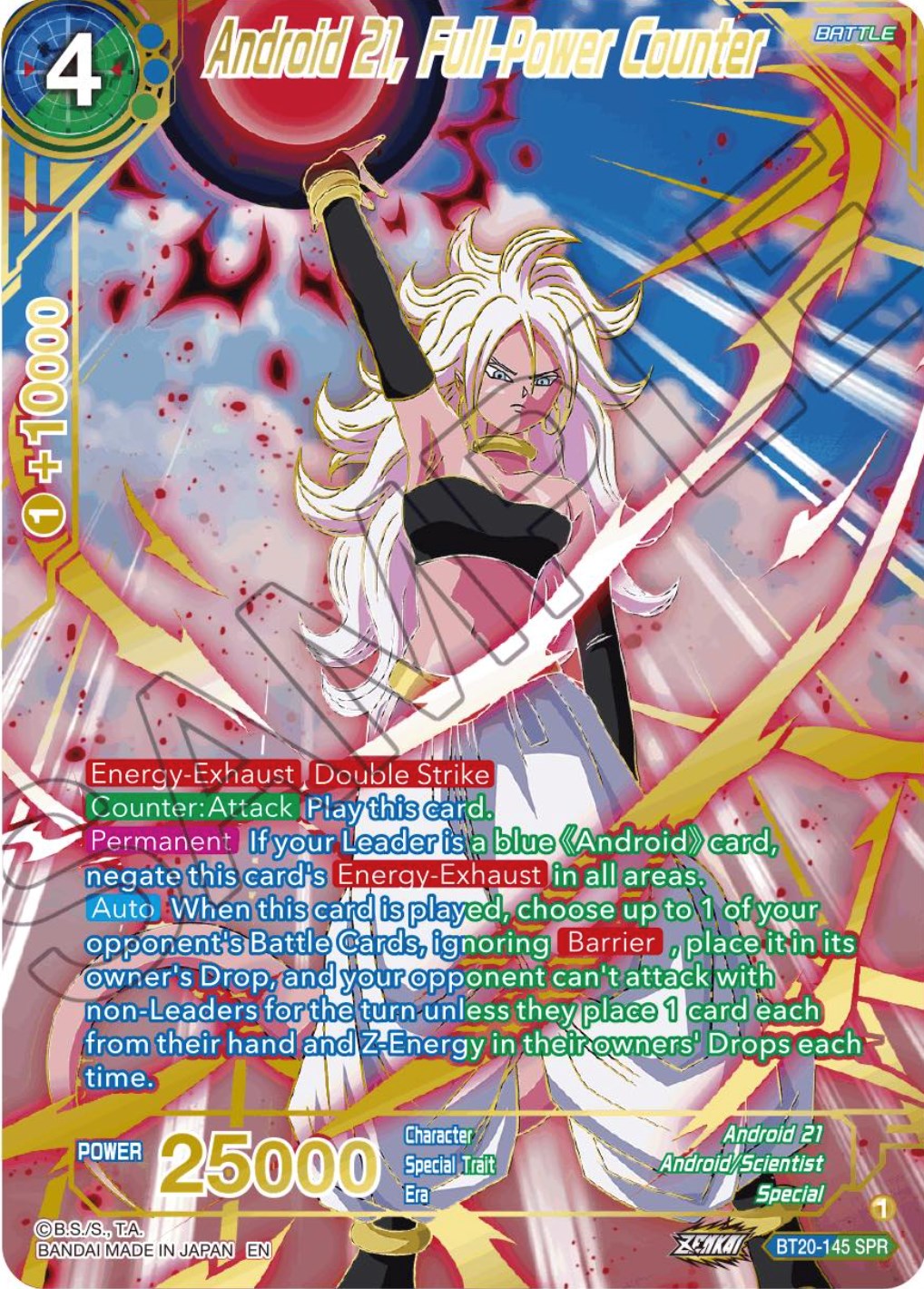 Android 21, Full-Power Counter (SPR) (BT20-145) [Power Absorbed] | Fandemonia Ltd