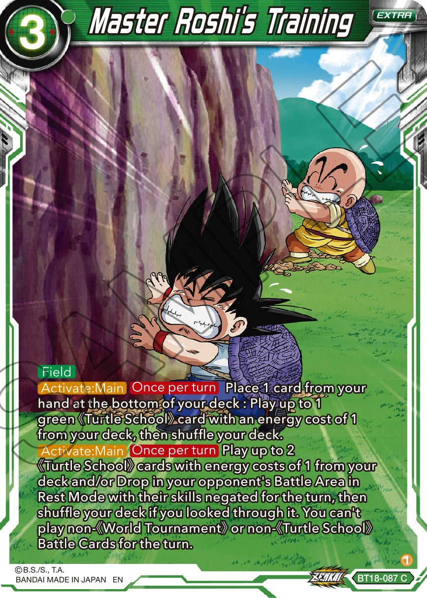 Master Roshi's Training (BT18-087) [Dawn of the Z-Legends] | Fandemonia Ltd