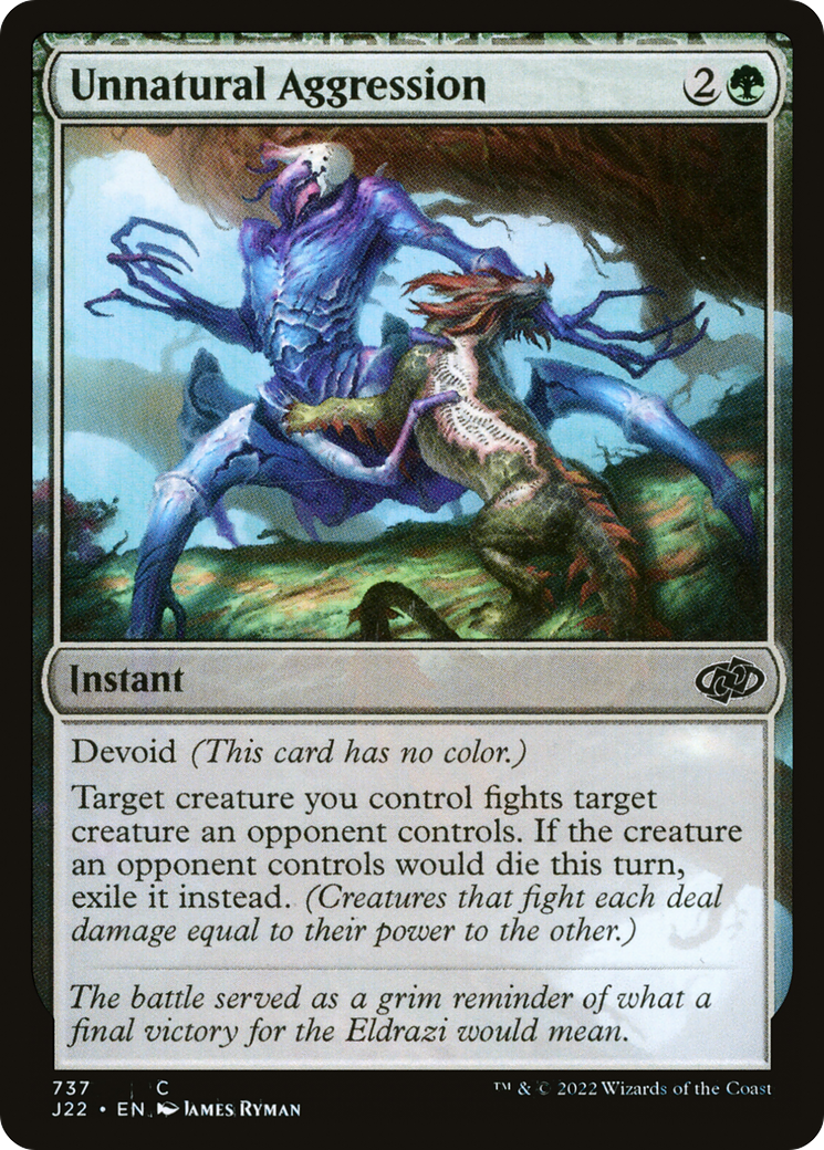 Unnatural Aggression [Jumpstart 2022] | Fandemonia Ltd
