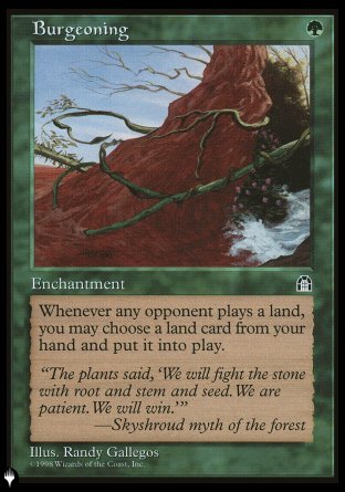 Burgeoning [The List] | Fandemonia Ltd