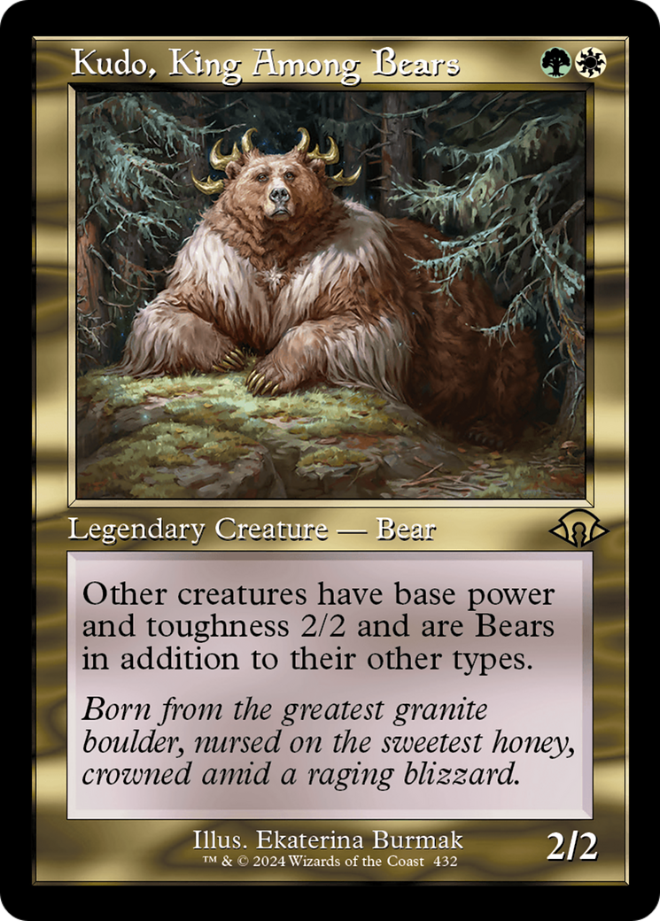 Kudo, King Among Bears (Retro) [Modern Horizons 3] | Fandemonia Ltd