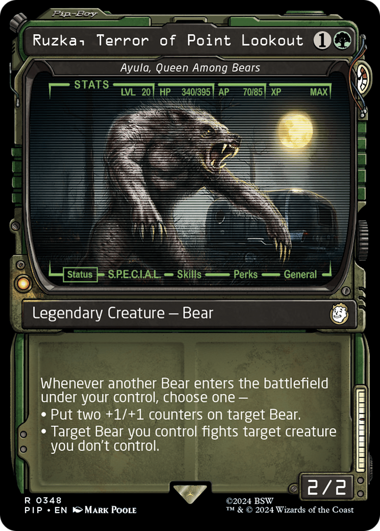 Ruzka, Terror of Point Lookout - Ayula, Queen Among Bears (Showcase) [Fallout] | Fandemonia Ltd