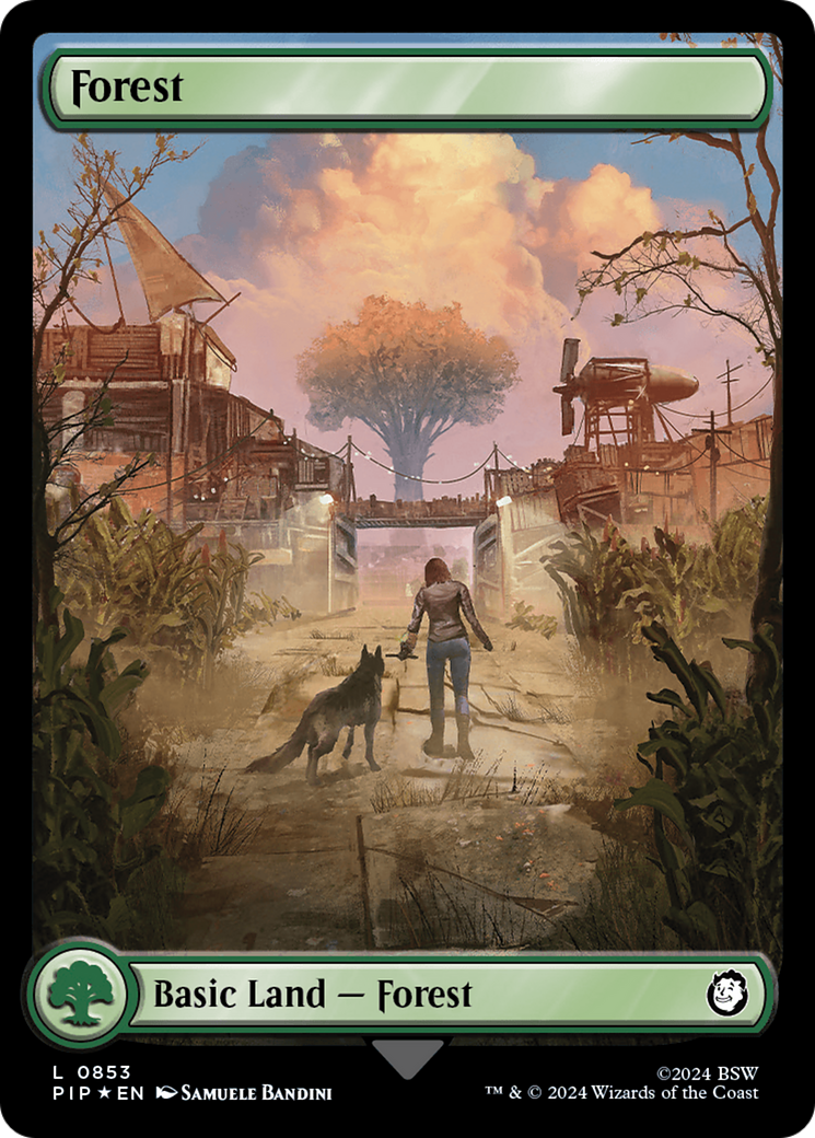 Forest (0853) (Surge Foil) [Fallout] | Fandemonia Ltd