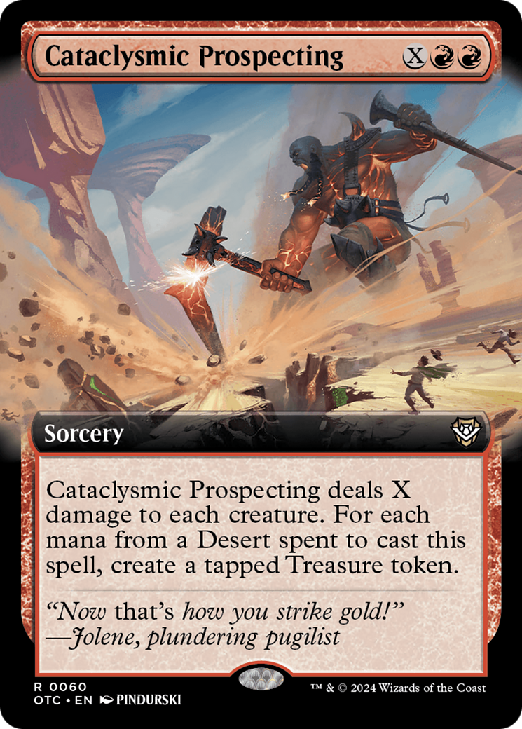Cataclysmic Prospecting (Extended Art) [Outlaws of Thunder Junction Commander] | Fandemonia Ltd